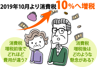 2019年9月より消費税10%へ増税