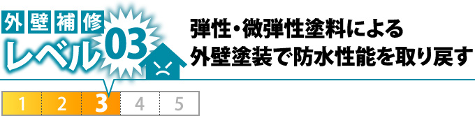 弾性・微弾性塗料による外壁塗装で防水性能を取り戻す