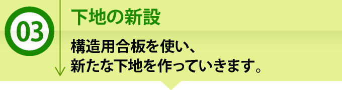 下地の新設