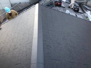 葺き替え後のスレート屋根
