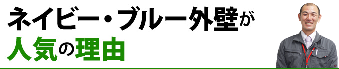 ネイビー・ブルー外壁が人気の理由