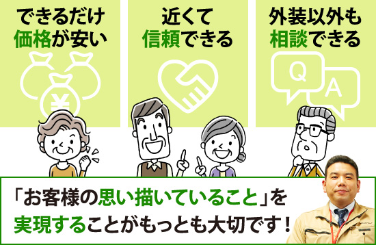 「お客様の思い描いていること」を実現することがもっとも大切です！