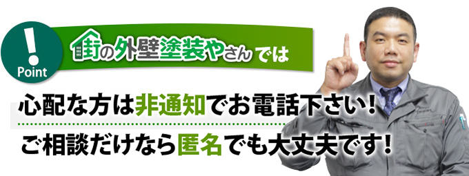 心配な方は非通知でお電話ください。ご相談だけなら匿名でも大丈夫です。