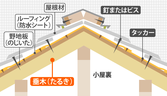 垂木とその周辺の図解