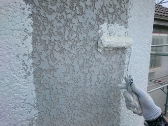 モルタル外壁　下塗り
