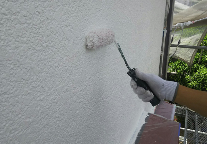 パーフェクトトップ　ND-155でモルタル外壁を塗装