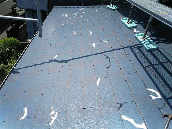 スレート屋根のシーリング補修