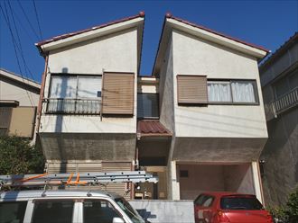 千葉市中央区新田町にてモルタル外壁の外壁塗装工事を実施、日本