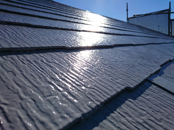 遮熱塗料で塗装された屋根