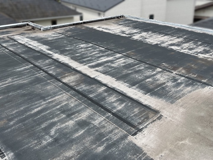 シート防水が施工された屋上
