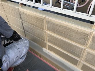 船橋市前原東でブロック塀の再構築に伴い塗装工事を実施
