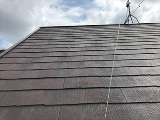 スレート屋根の再塗装調査