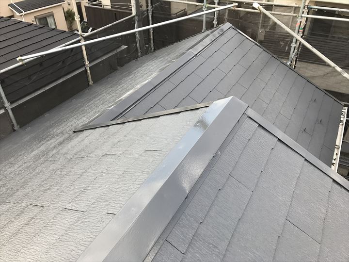 屋根塗装工事の完了