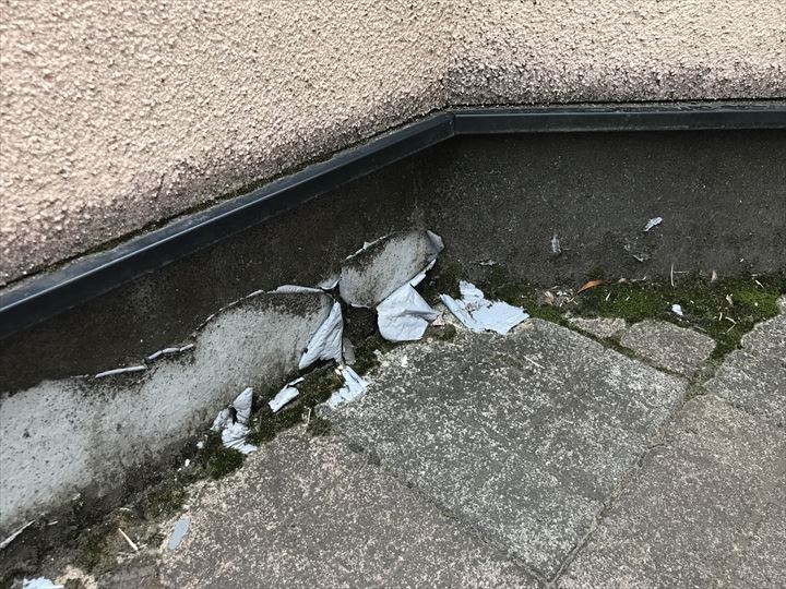 ベランダの表面剥離