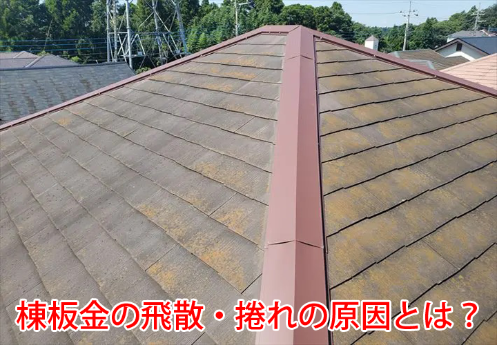 棟板金の飛散・捲れの原因とは？貫板の劣化や風の影響を受けやすい点に注意が必要です！