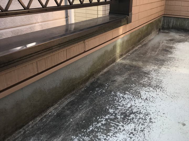 松戸市北松戸でFRPのベランダ調査、トップコートのご提案