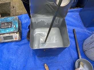 船橋市丸山にて陸屋根の劣化、ウレタン防水（通気緩衝工法）工事を行います