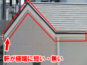 軒の出とは?軒の出が短い家についての特徴と注意点について解説! | 千葉の外壁塗装・屋根塗装、塗り替えは街の外壁塗装やさん千葉本店へ