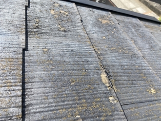 千葉市稲毛区稲毛東にてスレート屋根のヒビ割れ、屋根塗装工事をご提案