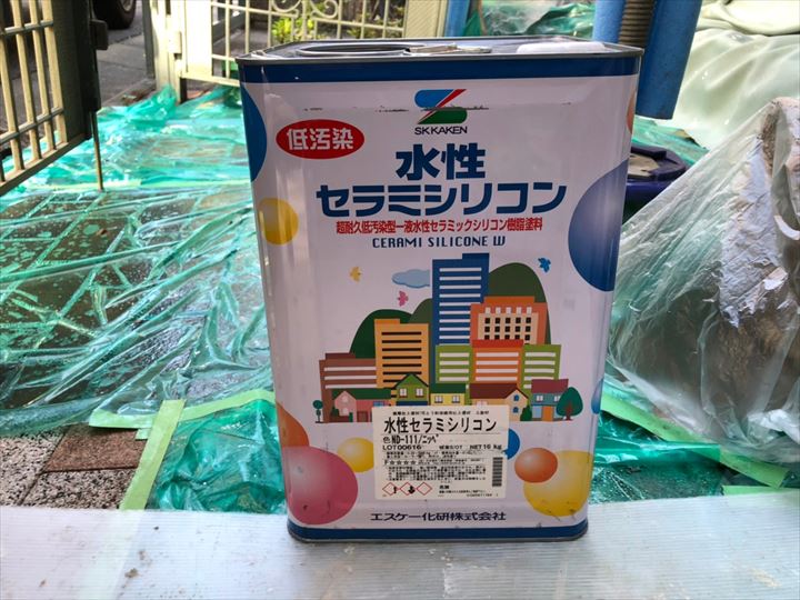 市川市東大和田でセラミシリコンを使用した外壁塗装工事（シリコン塗料での塗り替え税込657,800円～）を施工