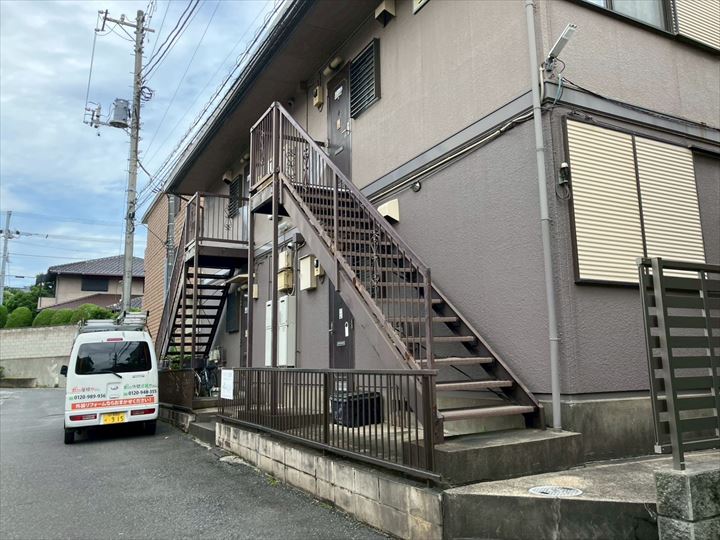 アパートの鉄骨階段メンテナンスのご相談