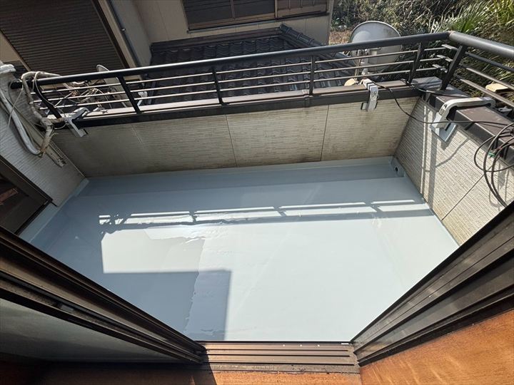 ベランダ防水完成