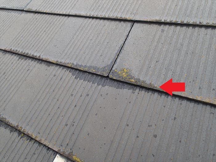 スレート屋根材の劣化