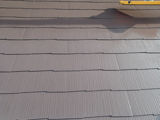 サーモアイSi　クールジェノバブラウンで塗装したスレート屋根