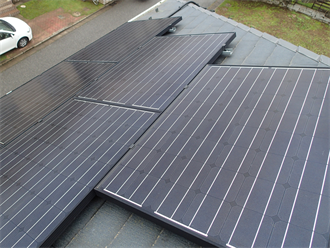 太陽光パネル設置の屋根塗装前点検