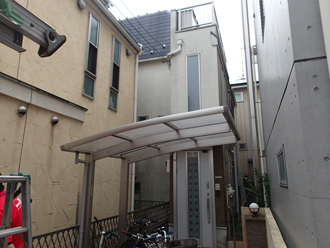 外壁塗装工事をご依頼した住宅