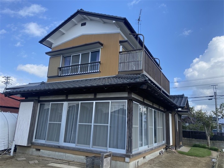 軒天補修工事後の状態
