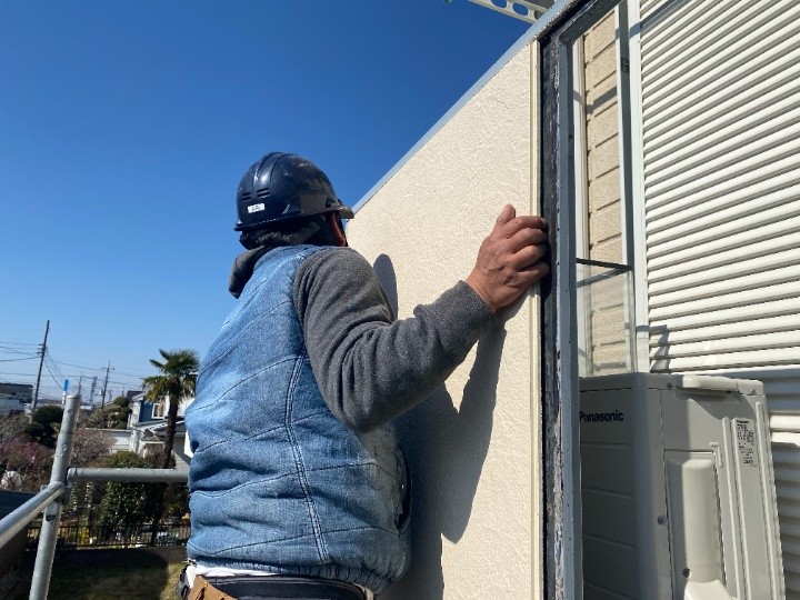 新規外壁材の建て込み