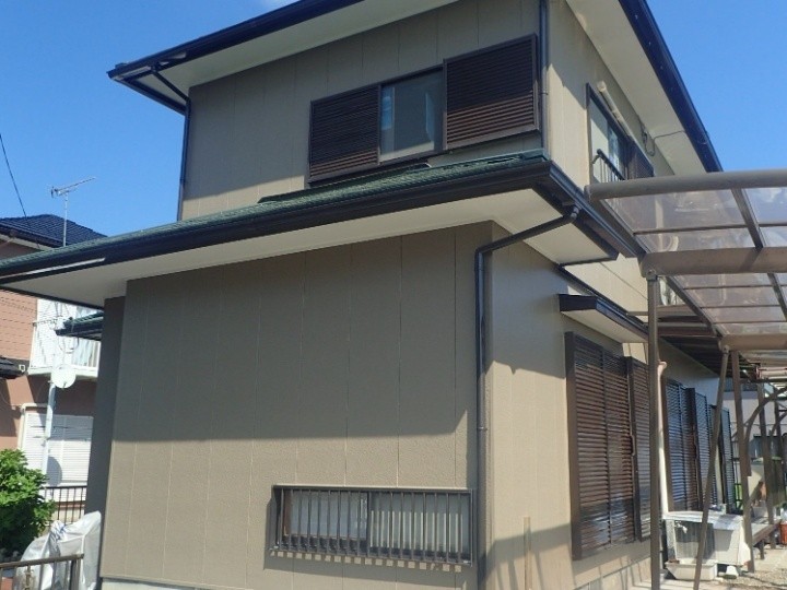 高耐久無機塗料スーパーセランフレックスを使用した外壁塗装工事