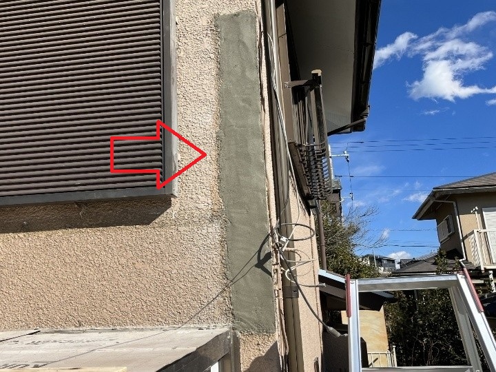 モルタル補修面
