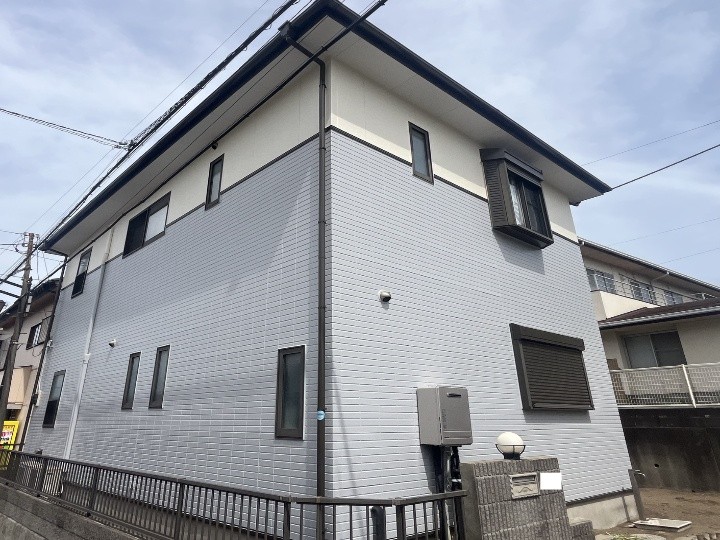 塗装工事後のサイディング外壁