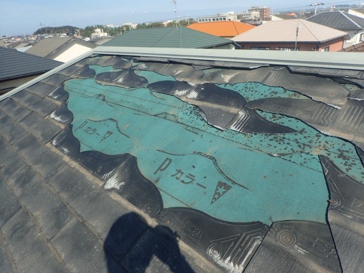 防水紙の露出範囲の拡大