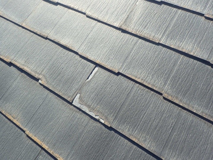 化粧スレートの欠け・塗膜劣化