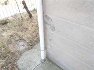 市原市　外壁塗装調査　塗膜剥離