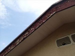 千葉市　中古住宅　破風板　塗装劣化