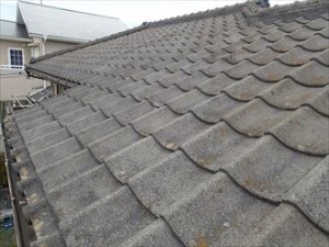袖ヶ浦市 屋根塗装の調査　セメント瓦