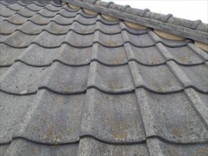 袖ヶ浦市 屋根塗装の調査　セメント瓦　塗膜劣化