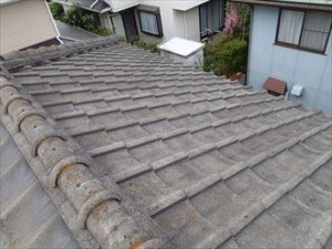 袖ヶ浦市 屋根塗装の調査　セメント瓦　棟