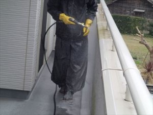 市原市 塗装工事 高圧洗浄 手すり