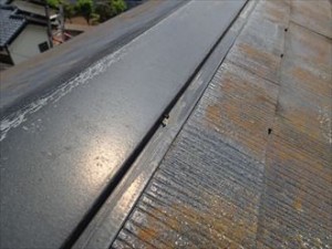 市原市 屋根塗装調査 棟板金