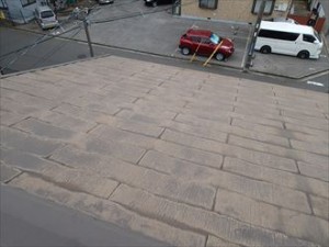 千葉市　屋根の塗装調査　防水性能低下