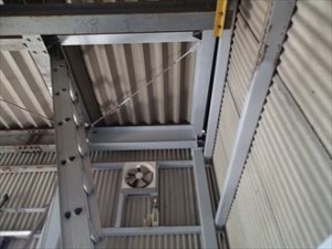 市原市 鉄骨塗装 錆止め塗装完了