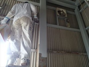市原市 鉄骨塗装 錆止め塗布