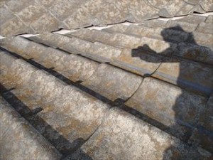 千葉市 セメント瓦 塗装調査 塗膜劣化