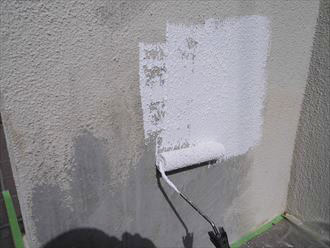 袖ケ浦市　モルタル壁のヘアークラック補修