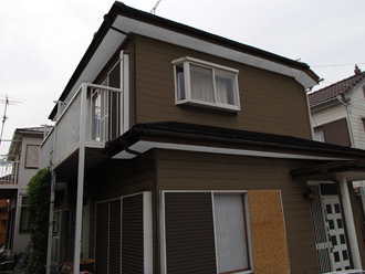 color-2 千葉市稲毛区 外壁塗装 カラーシミュレーション ライトブラウン